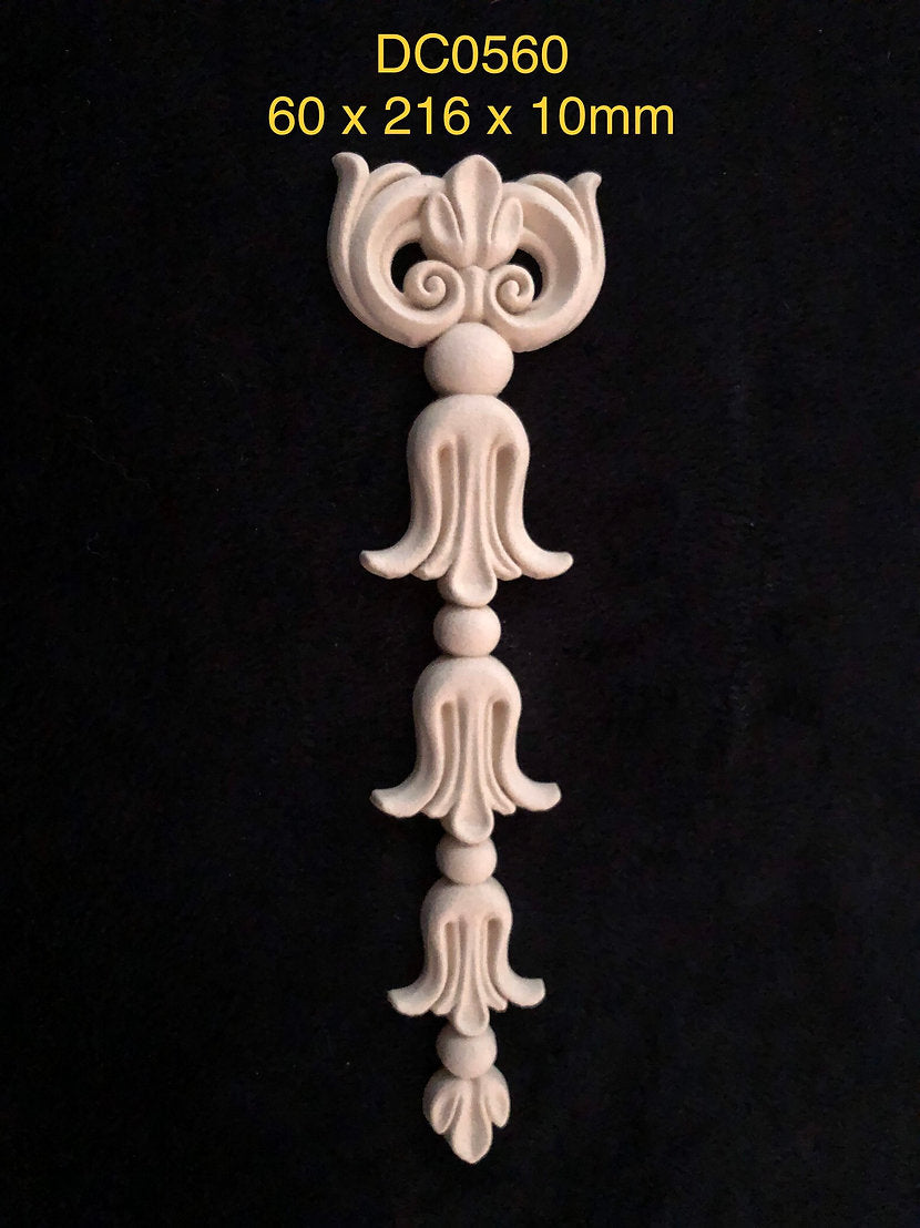 Heat Bendable Wood Decorative Drop From Decocurve - DC0560