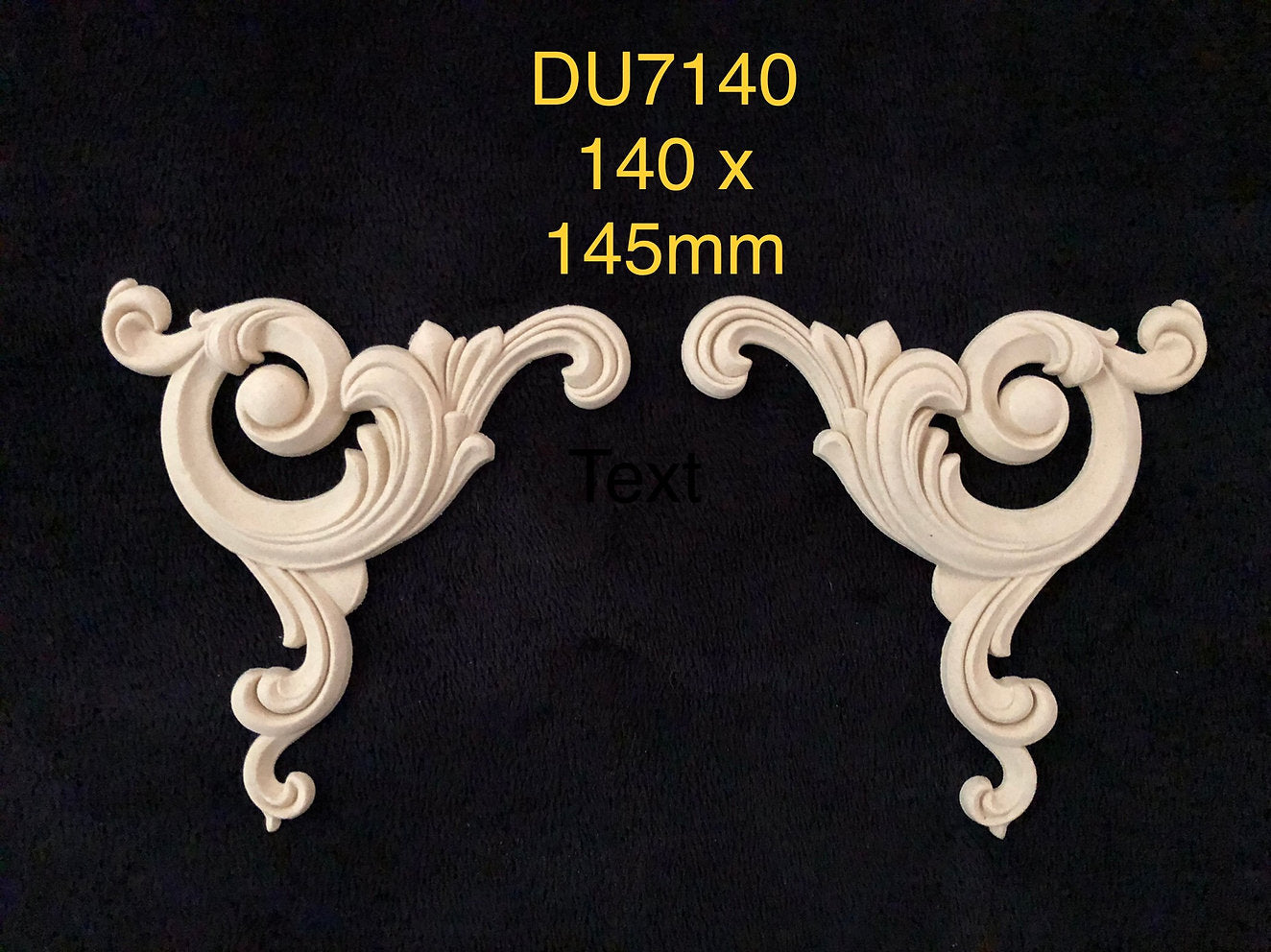 Heat Bendable Wood Pair of Corner Scrolls From Decocurve - DU7140
