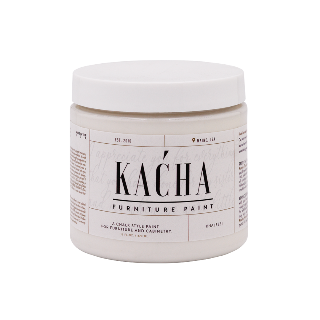 Khaleesi White is a brilliant and bright white furniture paint colour