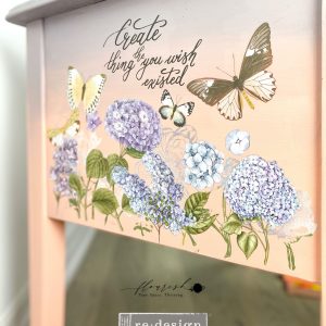 MYSTIC HYDRANGEA - 3 sheets - 6" x 12" each - Redesign Decor Transfer Decal
