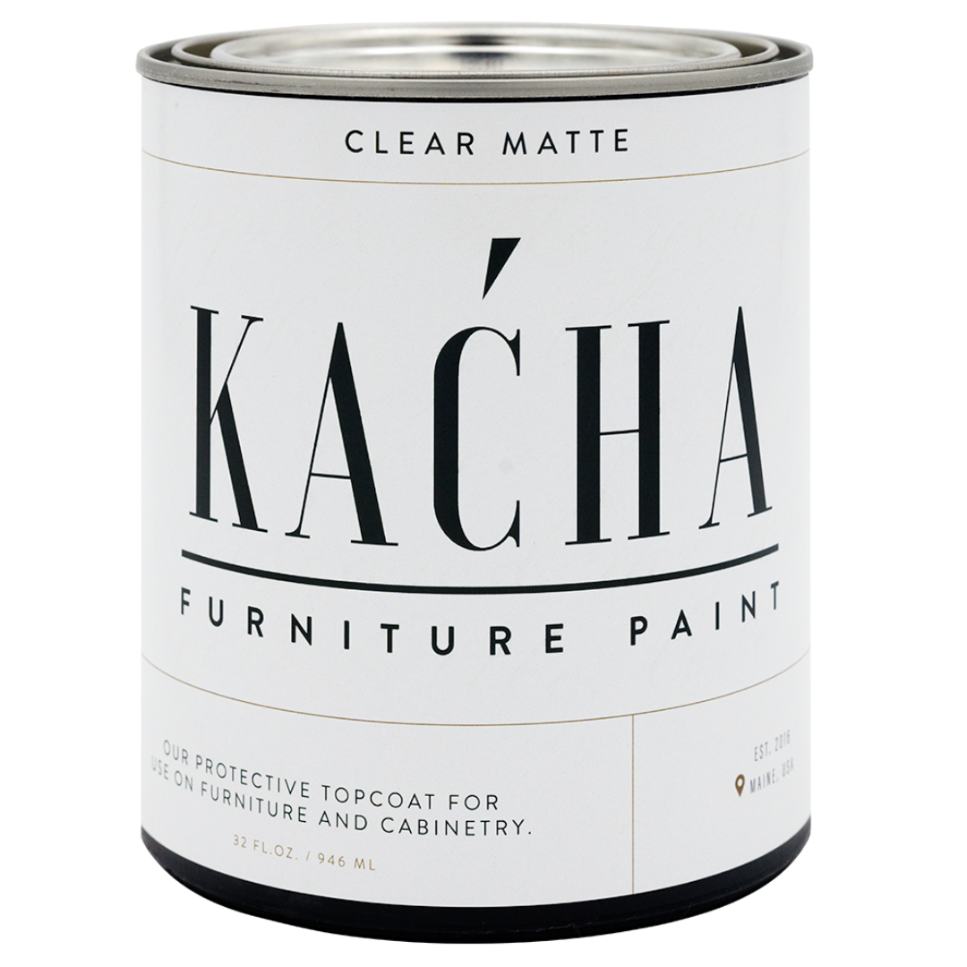 Clear Satin Topcoat - Kacha Furniture Paint