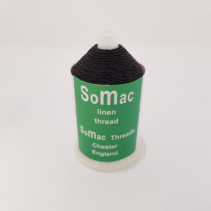 Somac Linen Slipping Thread No18 50g reel - brown, black, beige