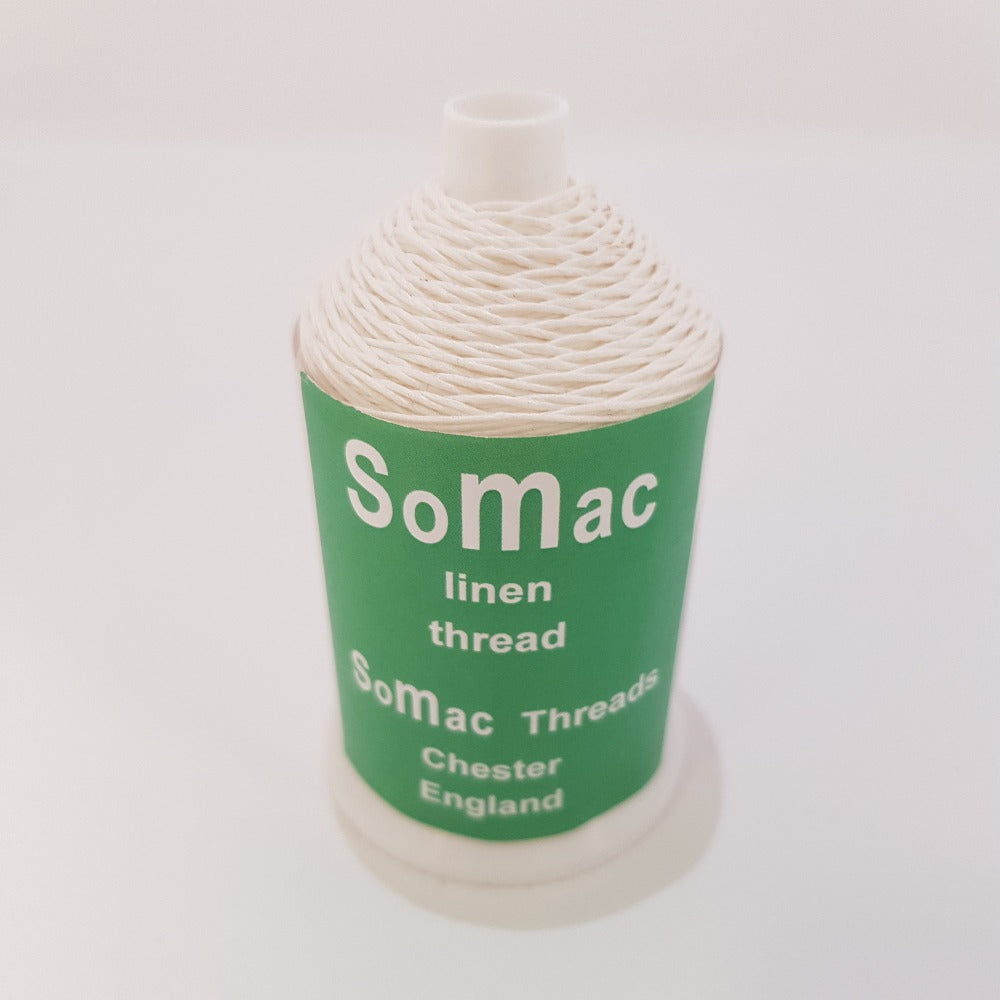 Somac Linen Slipping Thread No18 50g reel - brown, black, beige