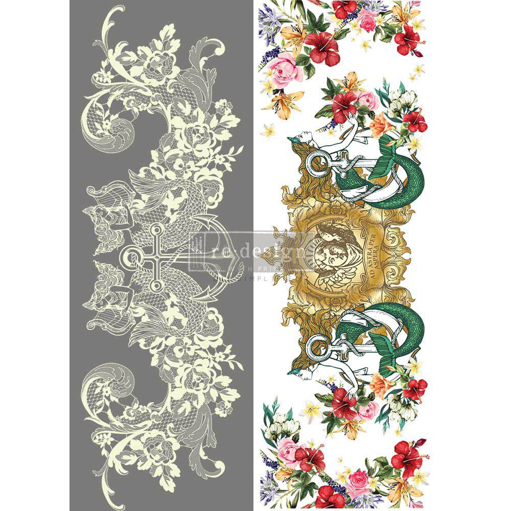 CECE - MERMAID LACE - 24" x 35" - Redesign Decor Transfer Decal