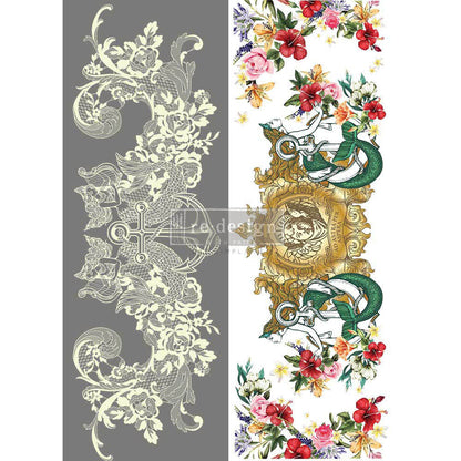 CECE - MERMAID LACE - 24" x 35" - Redesign Decor Transfer Decal