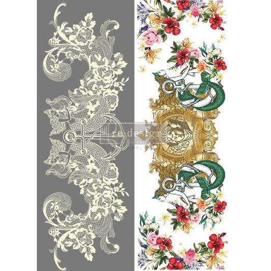 CECE - MERMAID LACE - 24" x 35" - Redesign Decor Transfer Decal
