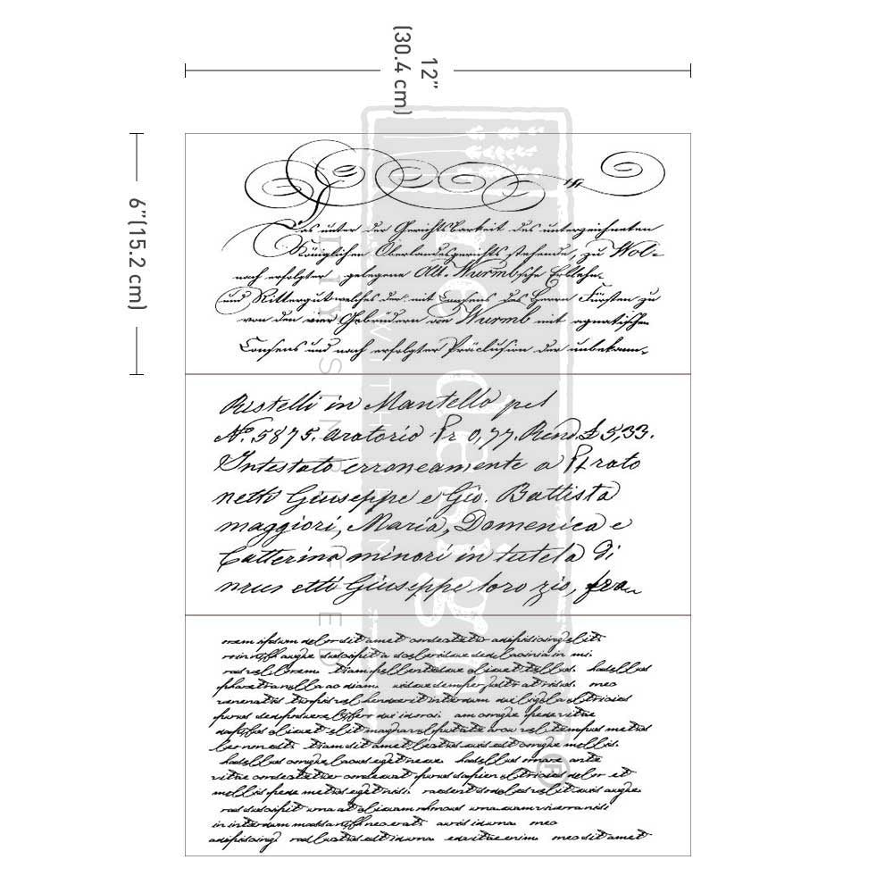 SECRET LETTER - 3 sheets - 15cm x 30cm each - Redesign Decor Transfer Decal