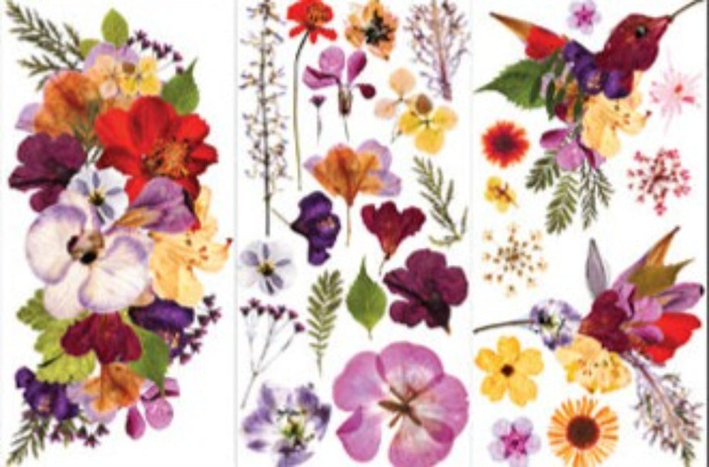 ORGANIC FLORA - 3 sheets - 15cm x 30cm each - Redesign Decor Transfer Decal