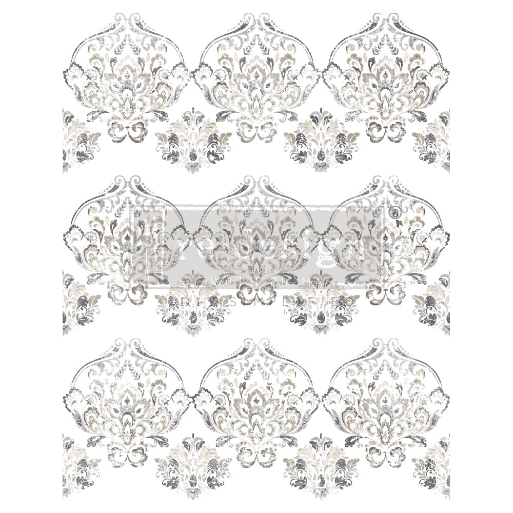 ANTIQUE DAMASK - 24" x 35" - Redesign Decor Transfer Decal