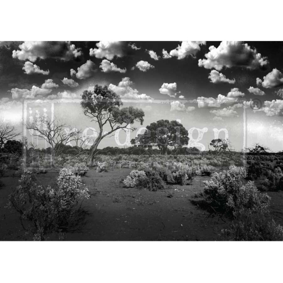 SERENE WILDERNESS - A1 Rice Paper for Decoupage - LARGE - 59.4cm x 84.1cm - Re-Design with Prima