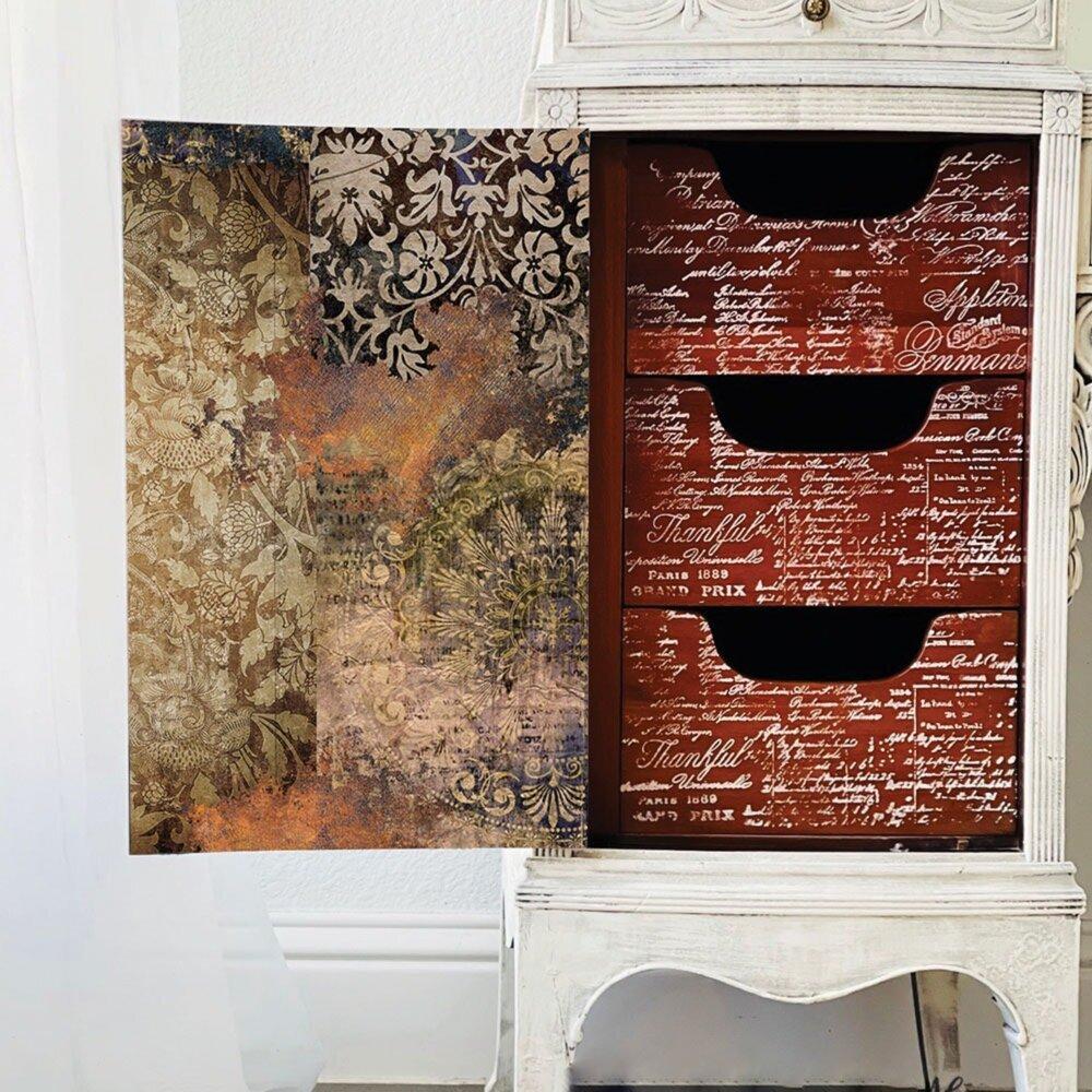 Decoupage Decor Tissue Paper - GOTHIC RHAPSODY - 49cm X 76cm Re-Design with Prima