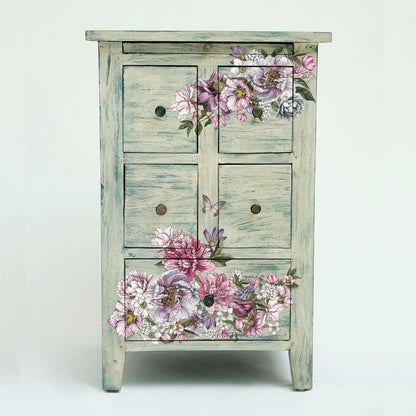 DREAMY FLORALS - 3 sheets - 15cm x 30cm each - Redesign Decor Transfer Decal