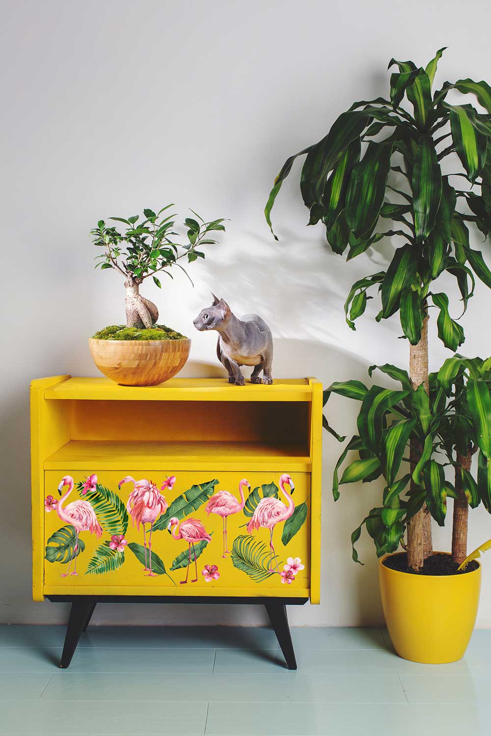 FLAMINGO PINK - 3 sheets - 15cm x 30cm each - Redesign Decor Transfer Decal