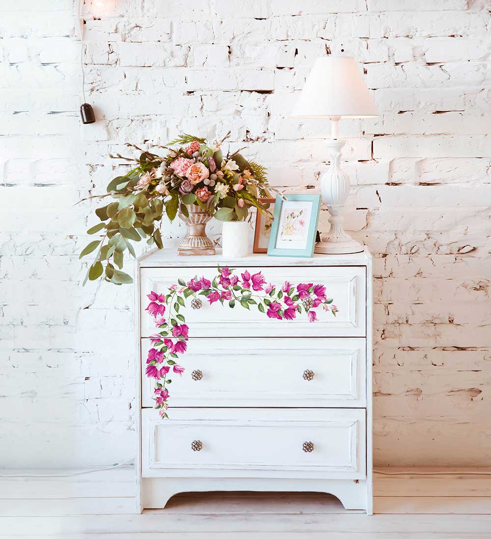 WILD FLOWERS - 3 sheets - 15cm x 30cm each - Redesign Decor Transfer Decal
