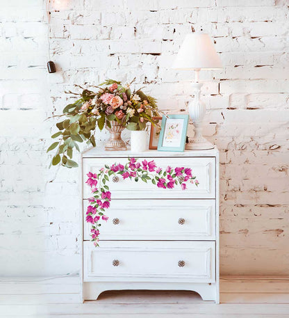 WILD FLOWERS - 3 sheets - 15cm x 30cm each - Redesign Decor Transfer Decal
