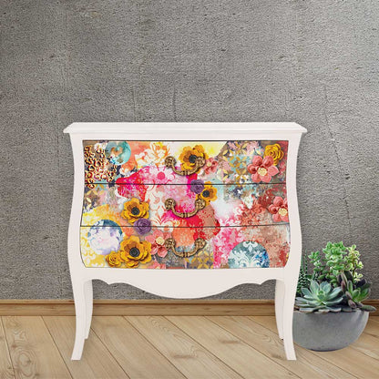 Decoupage Decor Tissue Paper - CECE ABSTRACT BEAUTY - 19″ X 30″ Re-Design with Prima