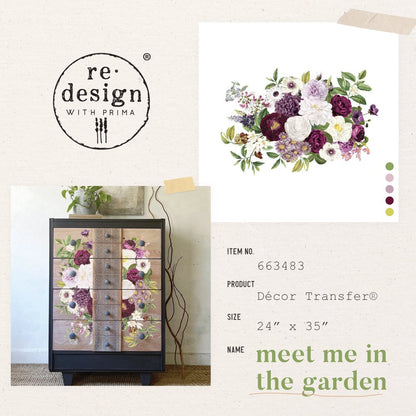 MEET ME IN THE GARDEN (Pre-Order) - 24" x 35" - Redesign Decor Transfer Decal