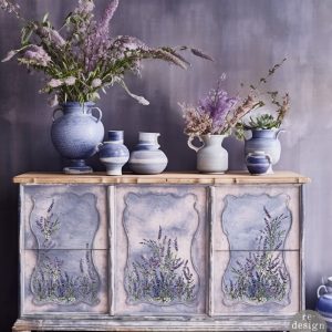 LAVENDER BUNCH - 3 sheets - 21.5cm x 27.9cm each - Redesign Decor Transfer Decal