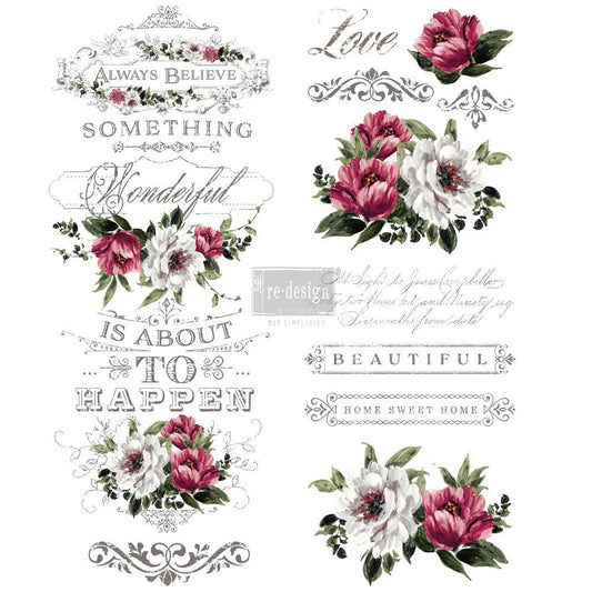 HOPEFUL WISHES - 22" x 30" - Redesign Decor Transfer Decal