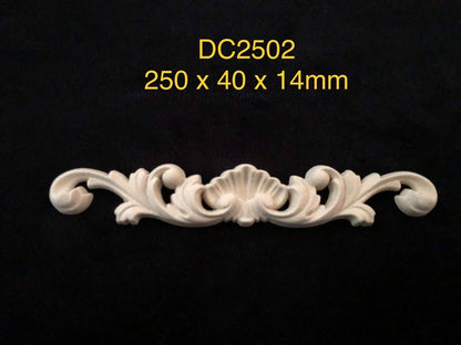 Heat Bendable Wood Applique Pediment From Decocurve - DC2502