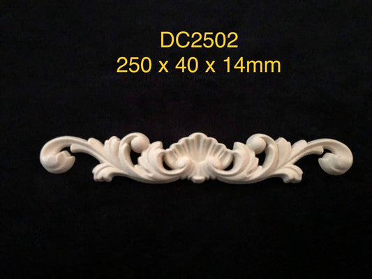 Heat Bendable Wood Applique Pediment From Decocurve - DC2502