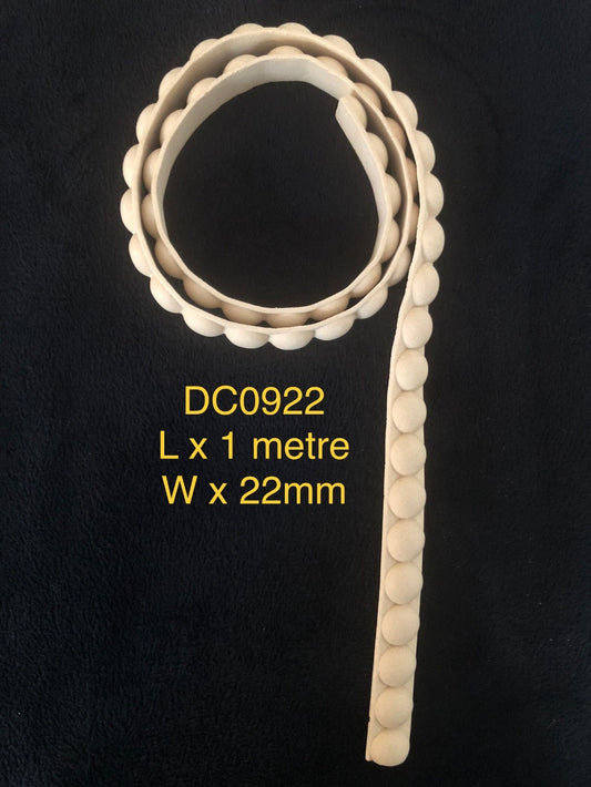 Heat Bendable Wood Trims From Decocurve - 1 Metre DC0922 22mm
