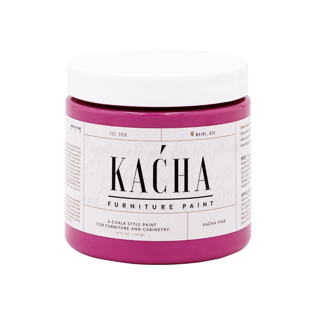 Kacha Pink is a rich and bold furniture paint colour that dazzles with its vibrant hue