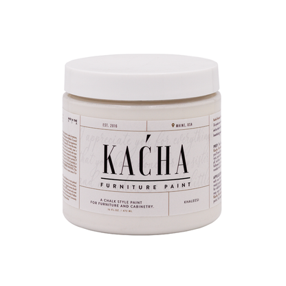 Khaleesi White is a brilliant and bright white furniture paint colour