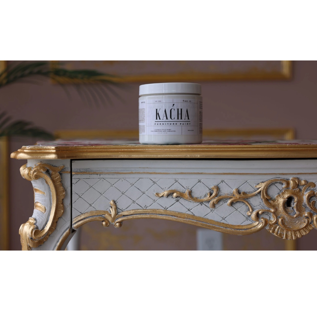 Khaleesi White is a brilliant and bright white furniture paint colour