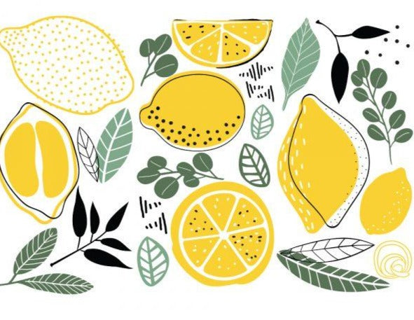 LEMON - 3 sheets - 15cm x 30cm each - Redesign Decor Transfer Decal