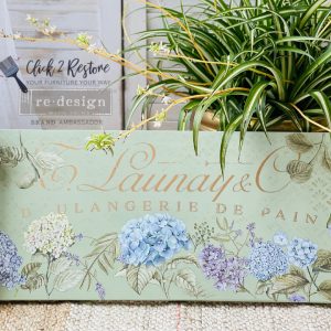 MYSTIC HYDRANGEA - 3 sheets - 6" x 12" each - Redesign Decor Transfer Decal