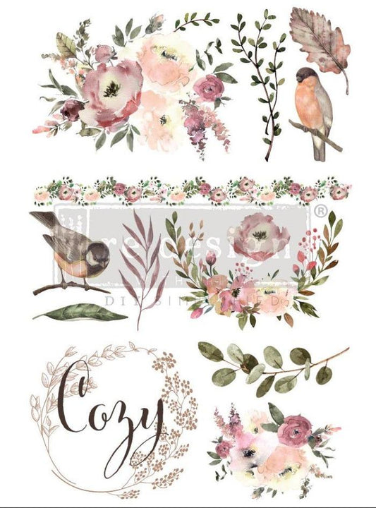 COZY EVENING - 61cm x 89cm - Redesign Decor Transfer Decal