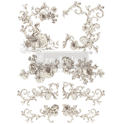 ALAINA TOILE (Pre-Order) - 24" x 35" - Redesign Decor Transfer Decal