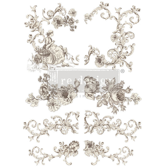 ALAINA TOILE (Pre-Order) - 24" x 35" - Redesign Decor Transfer Decal