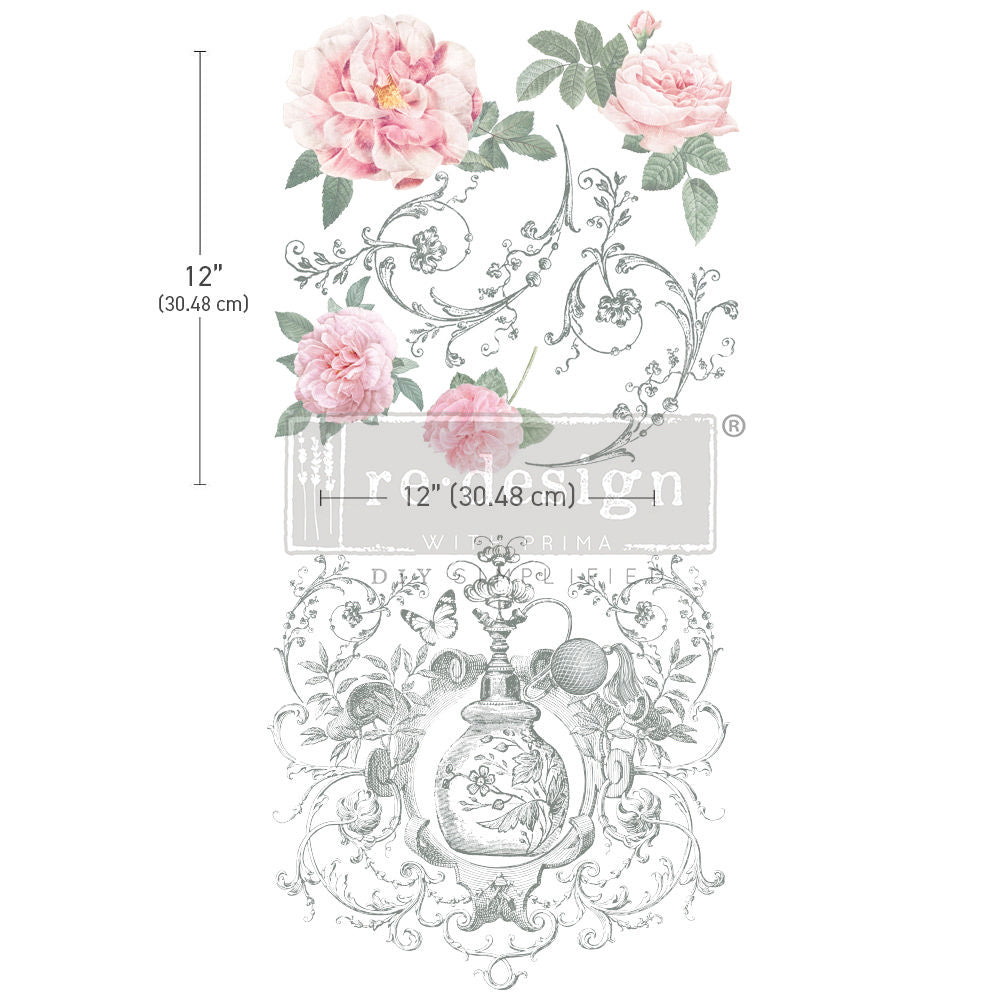 ODEUR DE ROSE (Pre-Order) - 30cm x 30cm - Redesign Decor Transfer Decal