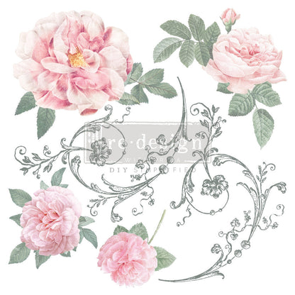 ODEUR DE ROSE (Pre-Order) - 30cm x 30cm - Redesign Decor Transfer Decal