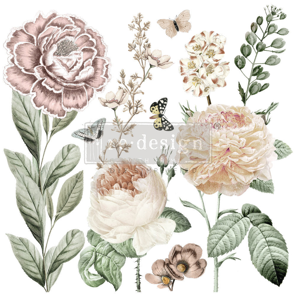 AN AFTERNOON IN THE GARDEN (Pre-Order) - 30cm x 30cm - Redesign Decor Transfer Decal