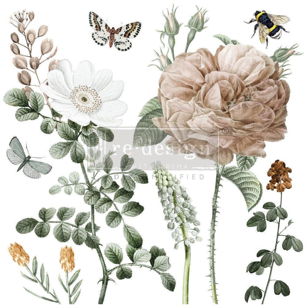 AN AFTERNOON IN THE GARDEN (Pre-Order) - 30cm x 30cm - Redesign Decor Transfer Decal