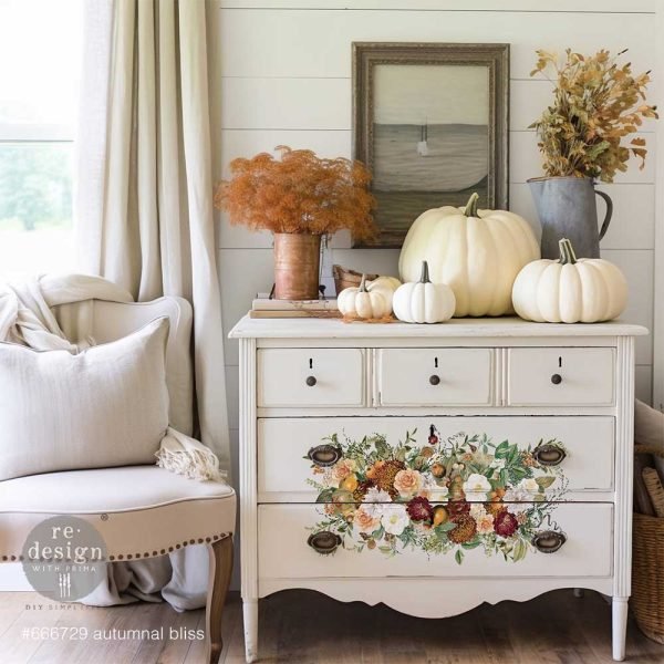 AUTUMNAL BLISS - 2 sheets each 30cm x 30cm - Redesign Decor Transfer Decal