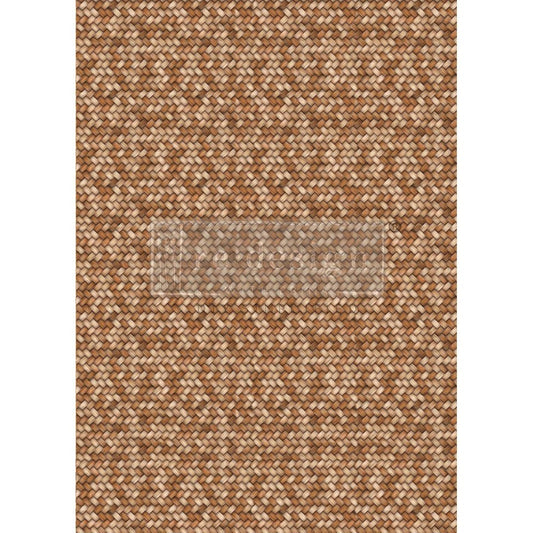 BRAIDED BLISS - A1 Rice Paper for Decoupage - LARGE - 59.4cm x 84.1cm - Re-Design with Prima