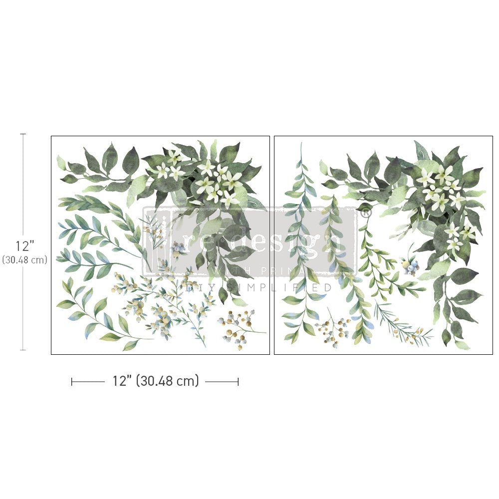 COUNTRY CHARM - 2 x 30cm x 30cm - Redesign Decor Transfer Decal