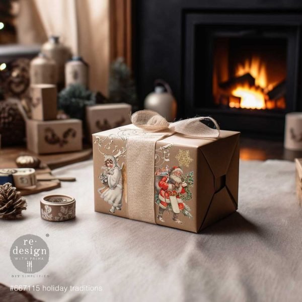 HOLIDAY TRADITIONS - 2 sheets each 30cm x 30cm - Redesign Decor Transfer Decal Media 1 of 2
