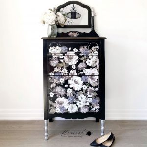DARK FLORAL - 24" x 35" - Redesign Decor Transfer Decal