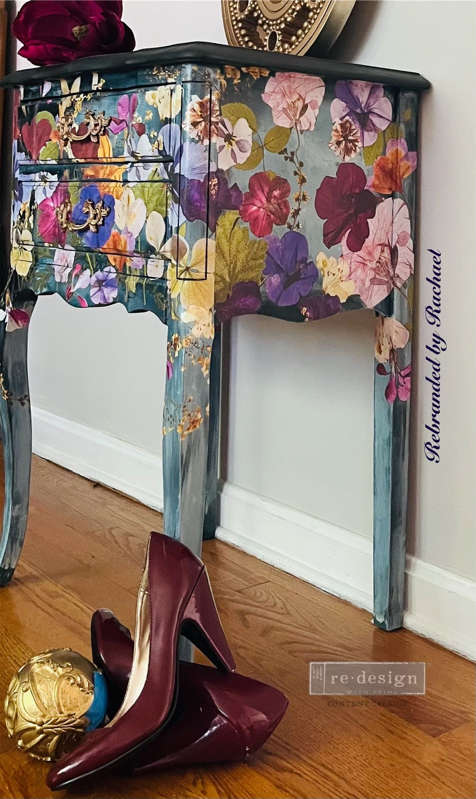 PRESSED FLOWERS - 24" x 35" - Redesign Decor Transfer Decal