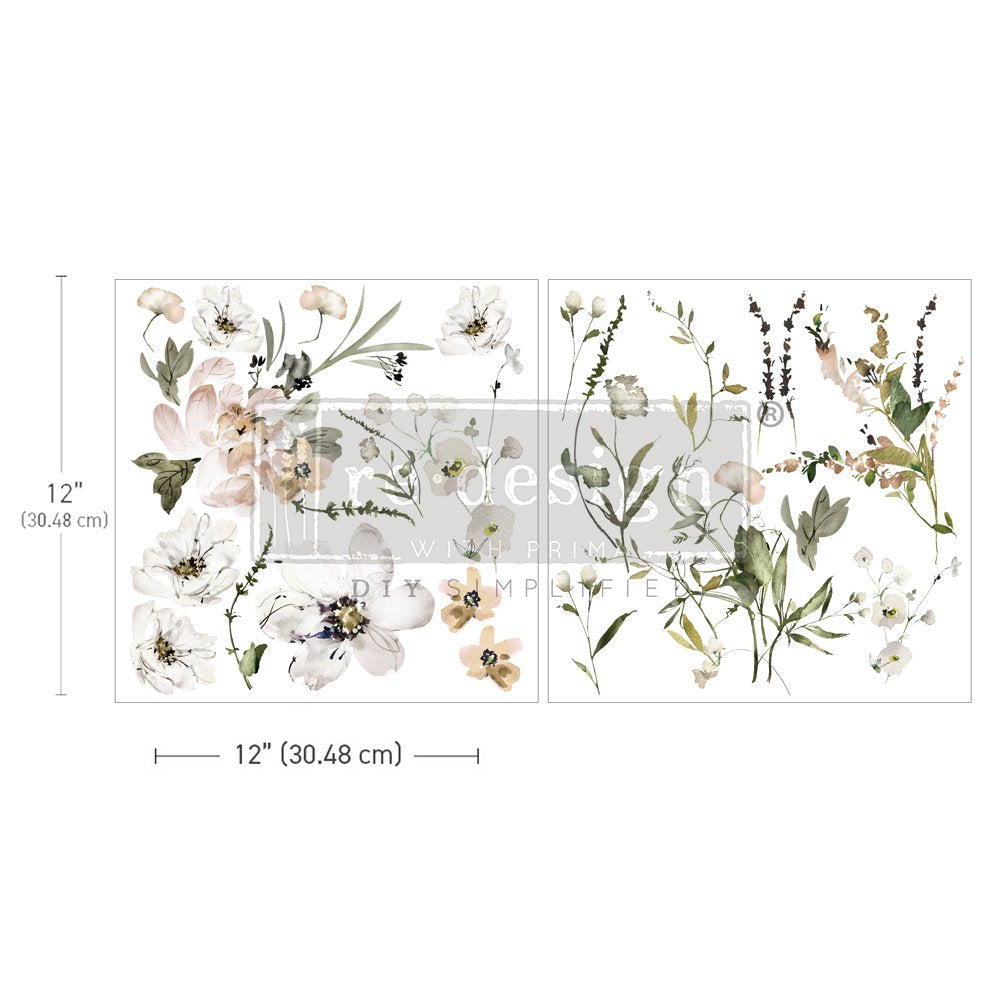 PASTELS ARTISTRY - 30cm x 30cm x 2 sheets - Redesign Decor Transfer Deca