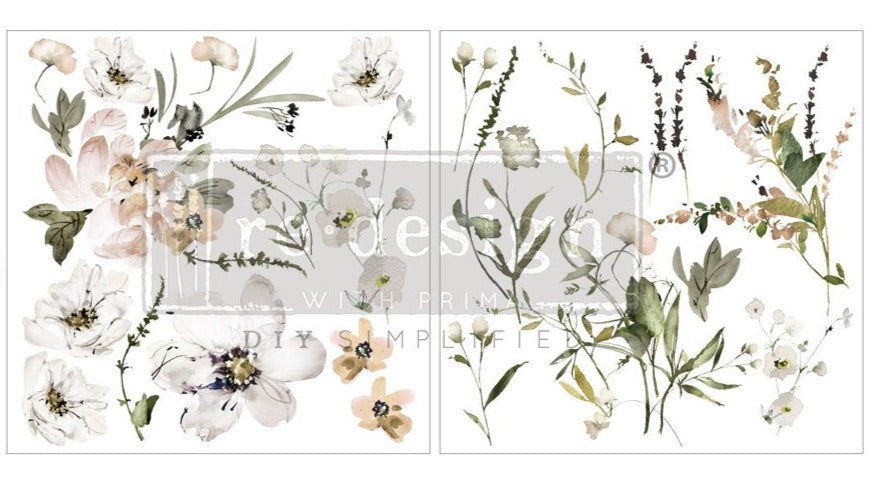 PASTELS ARTISTRY - 30cm x 30cm x 2 sheets - Redesign Decor Transfer Decal