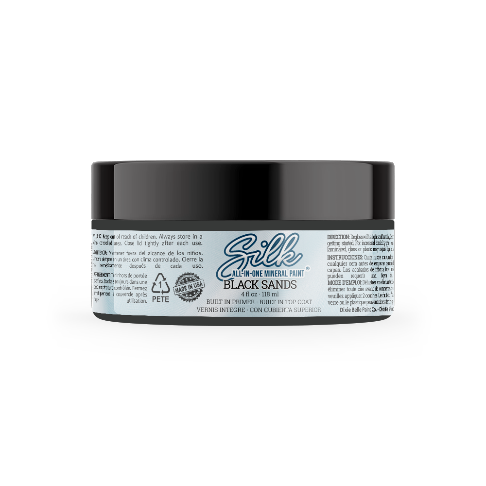 BLACK SANDS Silk All-In-One Mineral Paint - 118ml - 473ml - 946ml Dixie Belle Paint