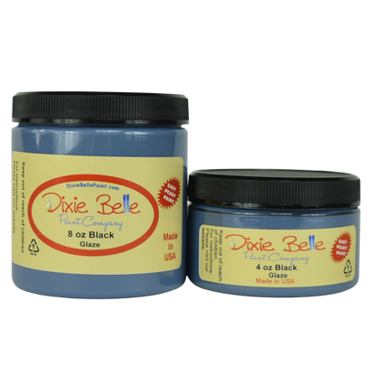 GLAZE - BLACK - 4oz/118ml, 8oz/237ml