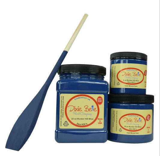 BUNKER HILL BLUE - Dixie Belle -  Dark Indigo Blue Chalk Mineral Paint - 236ml/8oz - 473ml/16oz