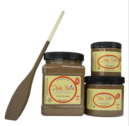 CHOCOLATE - Dixie Belle -  Dark Brown Chalk Mineral Paint - 236ml/8oz - 473ml/16oz